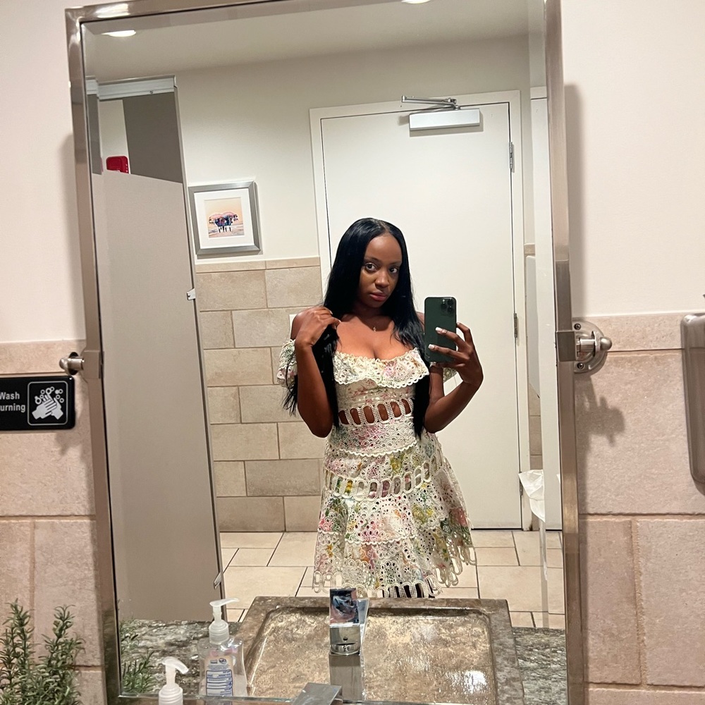 Zimmermann Heather off the shoulder dress